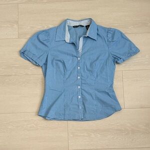 3/$10 Zac & Rachel Blue Button Down Shirt